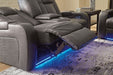 Fyne-Dyme Power Reclining Loveseat with Console - Furniture House (VA)
