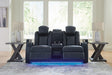 Fyne-Dyme Power Reclining Loveseat with Console - Furniture House (VA)