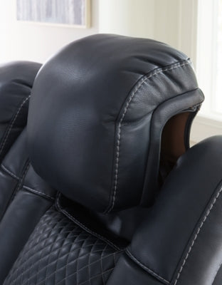 Fyne-Dyme Power Reclining Loveseat with Console - Furniture House (VA)