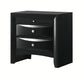 Crown Mark Furniture Fallon 3 Drawer Nightstand in Black image