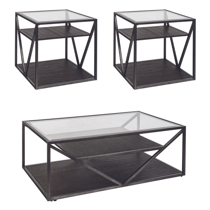 Arista 3 Piece Set (1-Cocktail 2-End Tables) - Furniture House (VA)