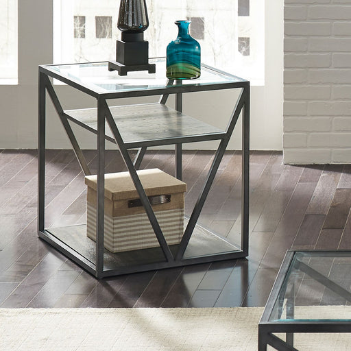 Liberty Furniture Arista End Table in Cobblestone Brown image