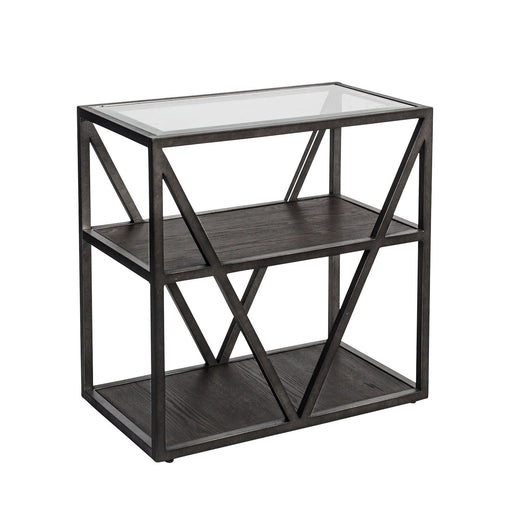 Arista Chair Side Table in Cobblestone Brown - Furniture House (VA)