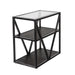 Arista Chair Side Table in Cobblestone Brown - Furniture House (VA)