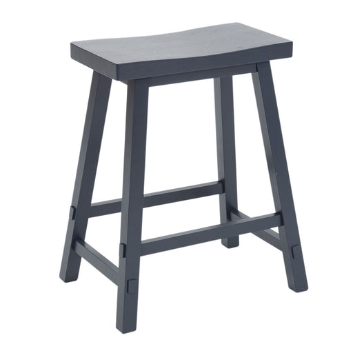 Creations II 30 Inch Sawhorse Barstool in Navy (Set of 2) - Furniture House (VA)