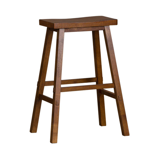 Creations II 30 Inch Sawhorse Barstool in Tobacco Finish (Set of 2) - Furniture House (VA)