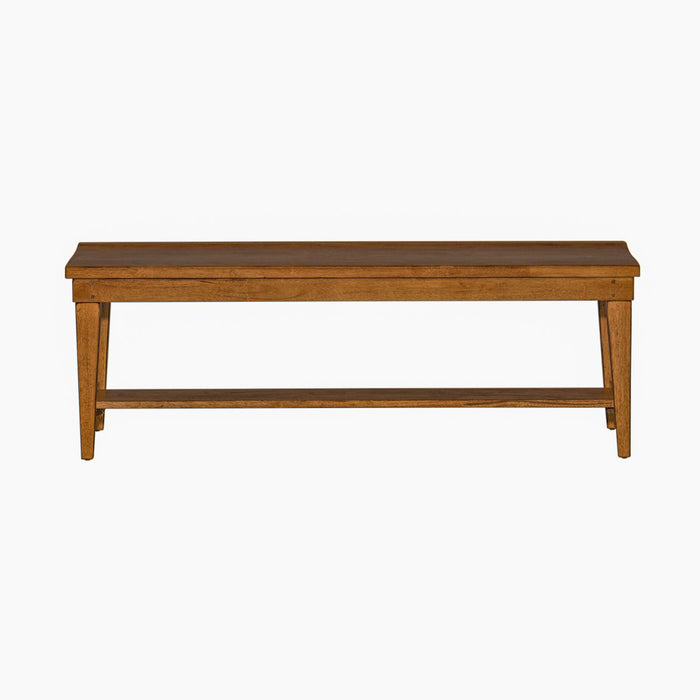 Hearthstone Bench in Rustic Oak - Furniture House (VA)