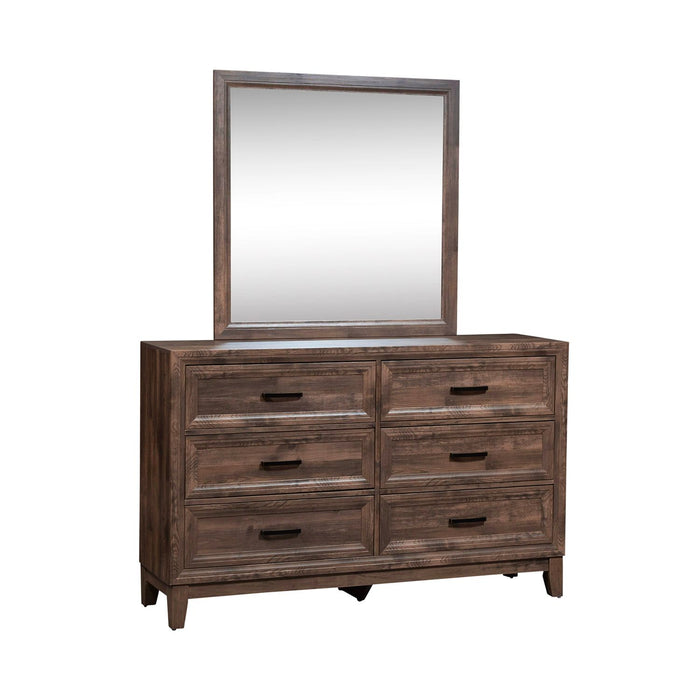 Ridgecrest King Panel Bed, Dresser & Mirror, Chest