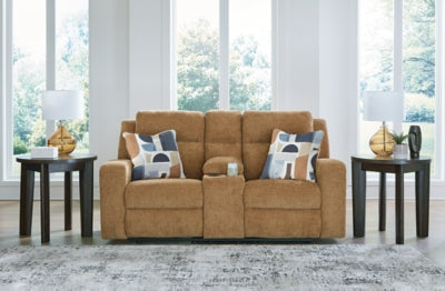 Kanlow Reclining Loveseat with Console - Furniture House (VA)