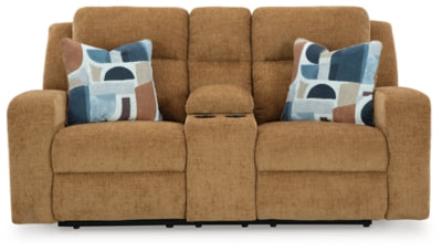 Kanlow Reclining Loveseat with Console - Furniture House (VA)