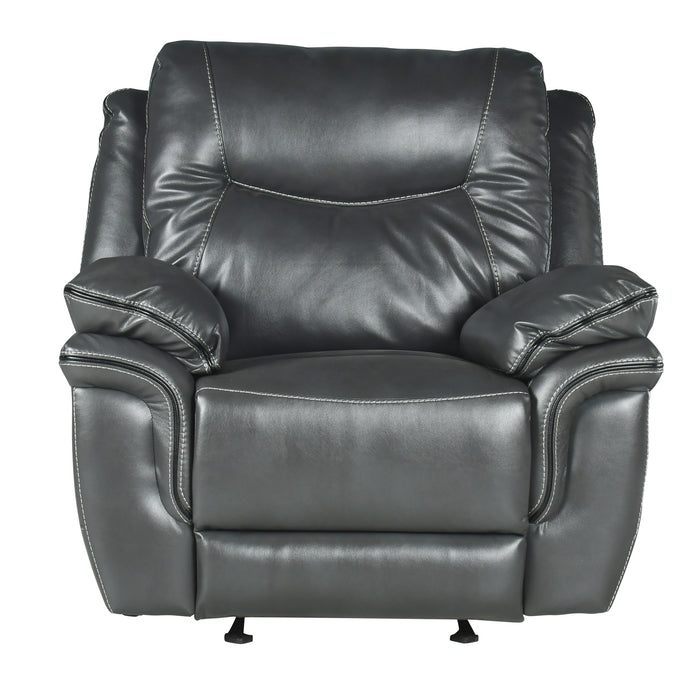 Steve Silver Isabella Manual Glider Recliner in Grey