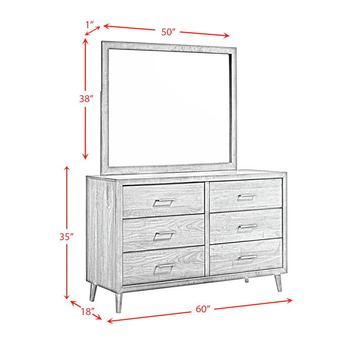 Malibu Panel Bedroom Set in Walnut