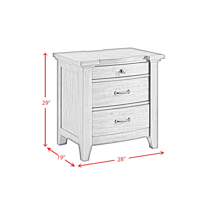 Gage Sleigh Storage Bedroom Set in Chestnut