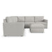 Flex 5-Seat Sectional with Standard Arm and Ottoman - Furniture House (VA)