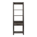 Modern Farmhouse Leaning Bookcase in Dusty Charcoal - Furniture House (VA)