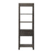 Modern Farmhouse Leaning Bookcase in Dusty Charcoal - Furniture House (VA)
