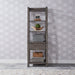 Modern Farmhouse Leaning Bookcase in Dusty Charcoal image