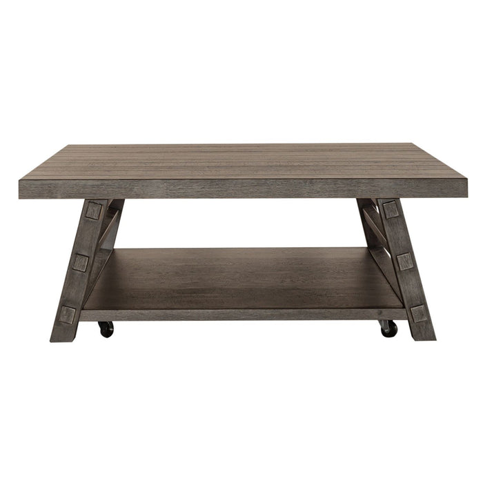 Modern Farmhouse Oversized Square Cocktail Table - Furniture House (VA)