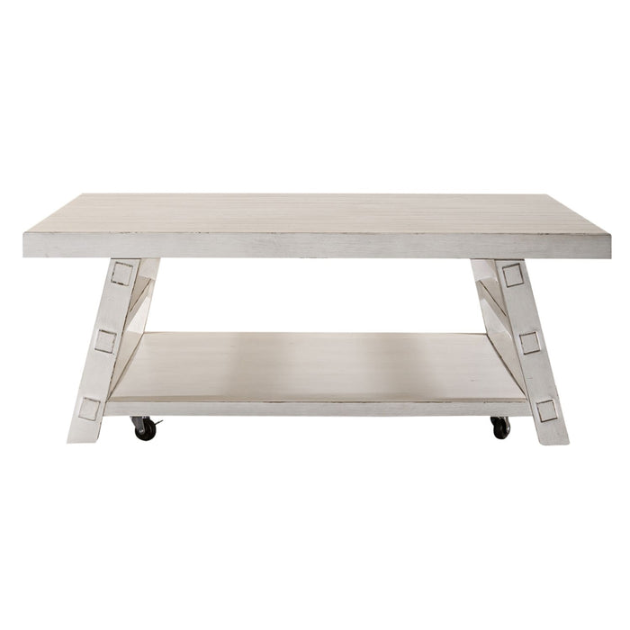 Modern Farmhouse Oversized Square Cocktail Table - Furniture House (VA)