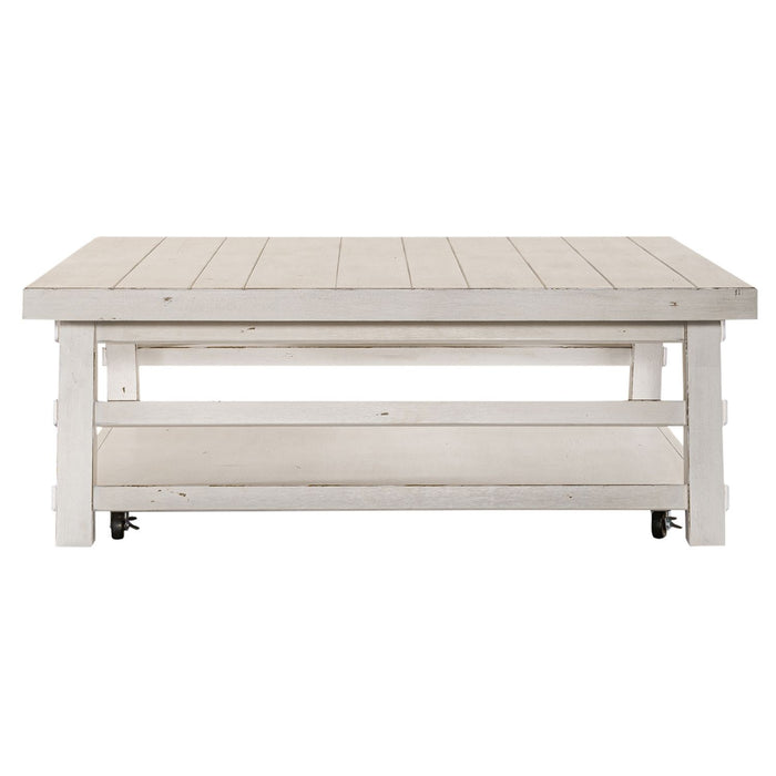 Modern Farmhouse Oversized Square Cocktail Table - Furniture House (VA)