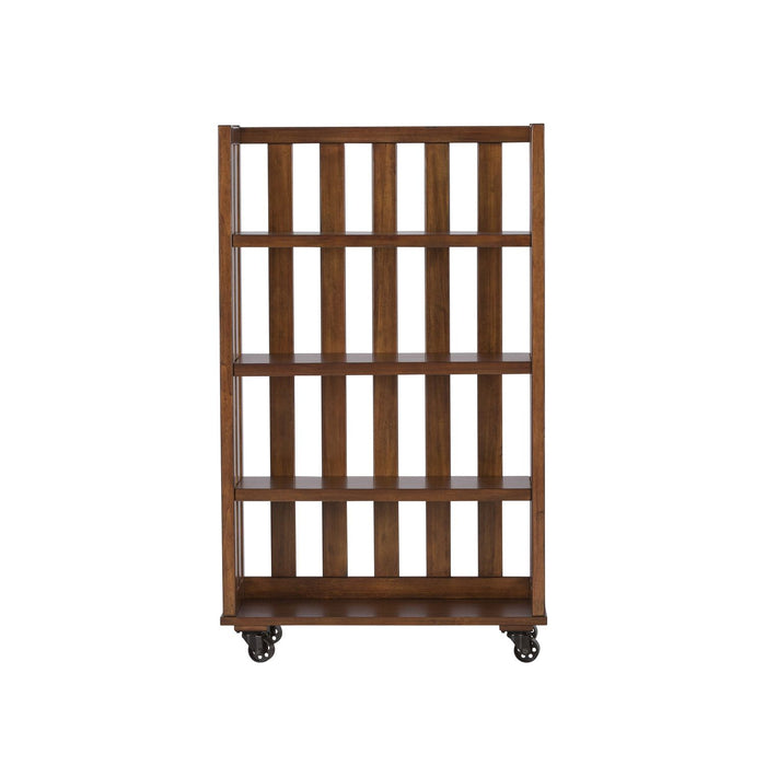 Arlington House Open Bookcase in Cobblestone Brown - Furniture House (VA)