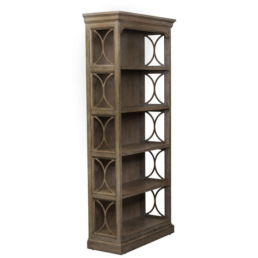 Simply Elegant Bookcase in Heathered Taupe - Furniture House (VA)