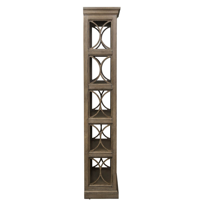 Simply Elegant Bookcase in Heathered Taupe