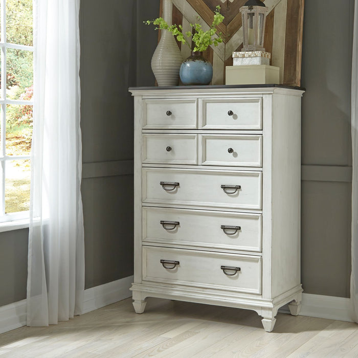 Allyson Park King California Panel Bed, Dresser & Mirror, Chest, Night Stand - Furniture House (VA)