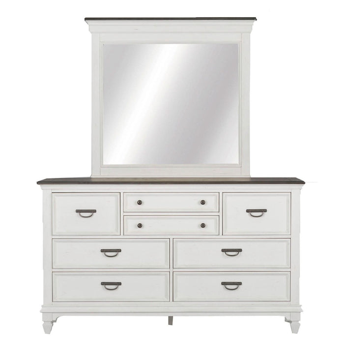 Allyson Park King California Panel Bed, Dresser & Mirror, Night Stand - Furniture House (VA)
