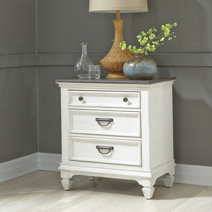Allyson Park King Panel Bed, Dresser & Mirror, Night Stand - Furniture House (VA)