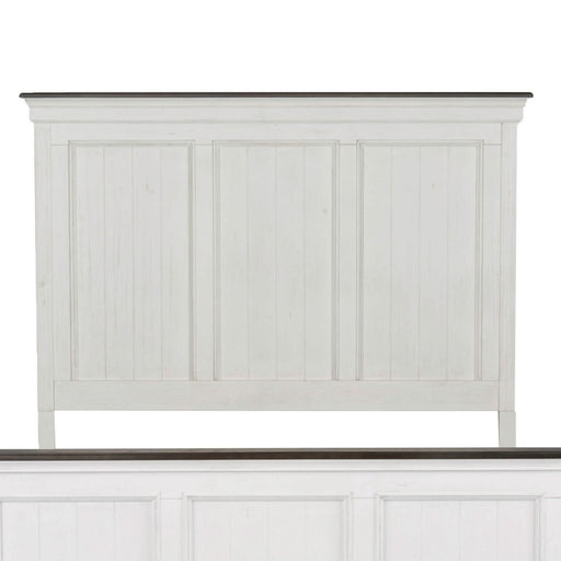 Allyson Park Queen Panel Bed in Wirebrushed White - Furniture House (VA)