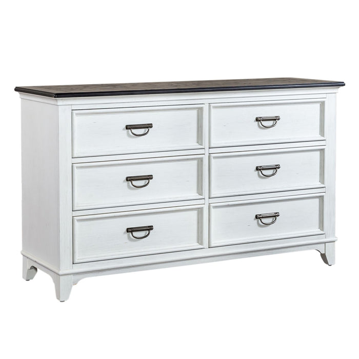 Allyson Park Drawer Dresser in White - Furniture House (VA)