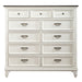 Allyson Park 11 Drawer Chesser in Wirebrushed White - Furniture House (VA)