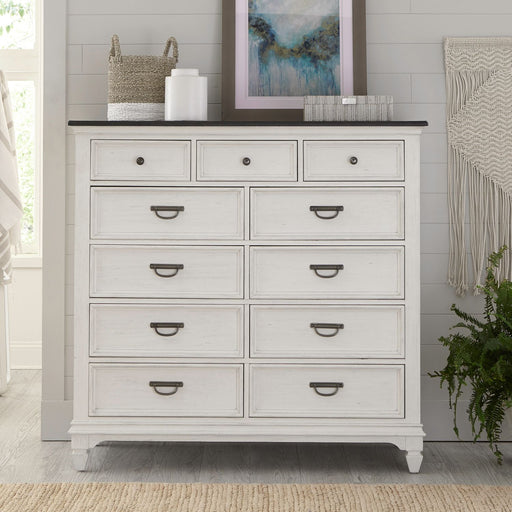Allyson Park 11 Drawer Chesser in Wirebrushed White image