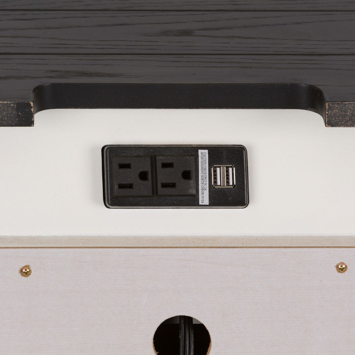Allyson Park Nightstand in Wirebrushed White image