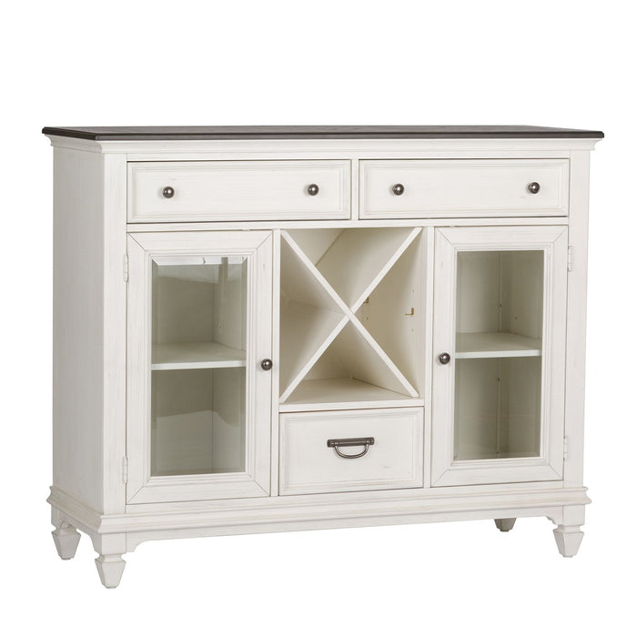 Allyson Park Buffet in White with Charcoal - Furniture House (VA)