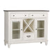 Allyson Park Buffet in White with Charcoal - Furniture House (VA)