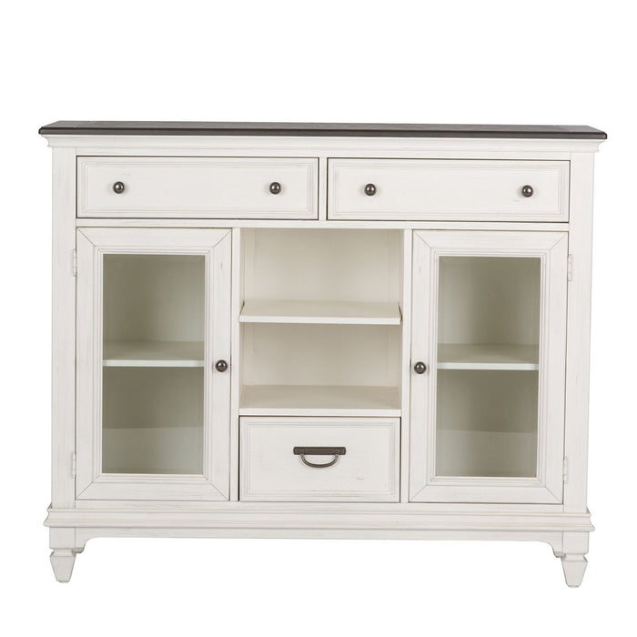 Allyson Park Buffet in White with Charcoal - Furniture House (VA)