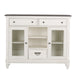 Allyson Park Buffet in White with Charcoal - Furniture House (VA)