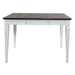 Allyson Park Pedestal Counter Height Leg Table in Wirebrushed White - Furniture House (VA)