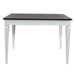 Allyson Park Pedestal Counter Height Leg Table in Wirebrushed White - Furniture House (VA)