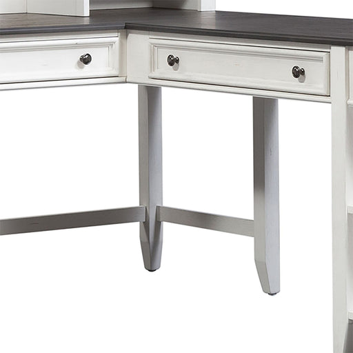 Allyson Park Right Turn Writing Desk in Wirebrushed White - Furniture House (VA)