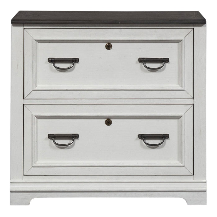 Allyson Park Bunching Lateral File Cabinet in Wirebrushed White - Furniture House (VA)