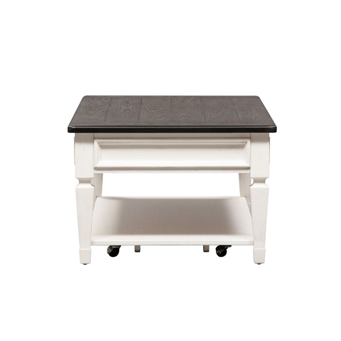 Allyson Park Rectangular Cocktail Table in Wirebrushed White image