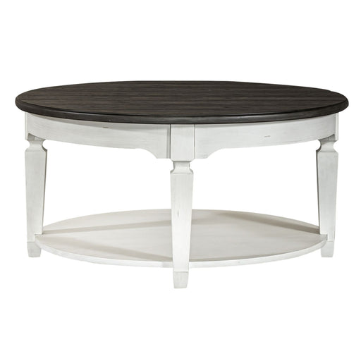 Allyson Park Round Cocktail Table in White - Furniture House (VA)