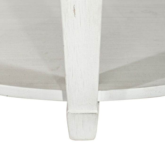 Allyson Park Round Cocktail Table in White - Furniture House (VA)