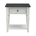 Allyson Park Drawer End Table in Wirebrushed White - Furniture House (VA)