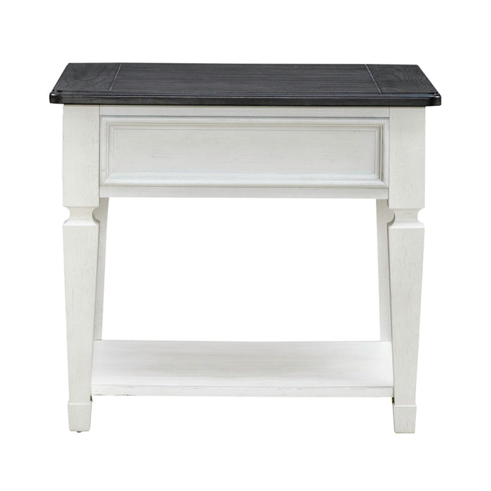 Allyson Park Drawer End Table in Wirebrushed White image