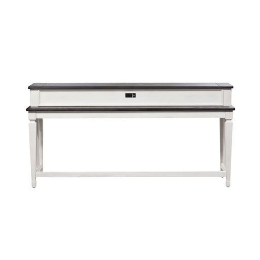 Allyson Park Console Bar Table in Wirebrushed White - Furniture House (VA)