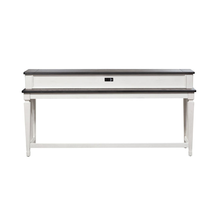 Allyson Park Console Bar Table in Wirebrushed White - Furniture House (VA)